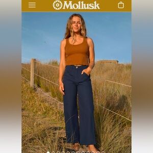 Mollusk women’s Painters Pants Navy Indigo size Small